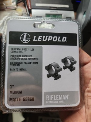 Leupold 55860 Rifleman Scope Rings 1-inch Medium - Matte
