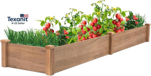 Lit de jardin élevé sans jambes 8X2Ft Boîte de planteur de bois surélevée pour vege