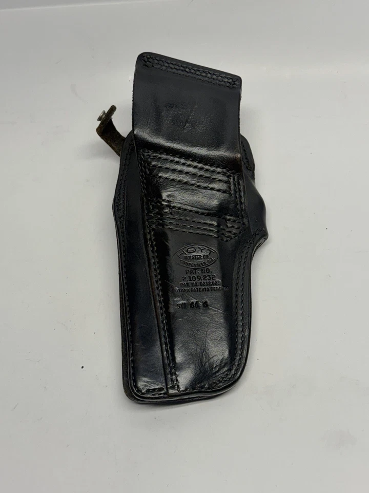 Funda revólver giratoria vintage HOYT cesta negra rotura delantera  Foto 2 de 4