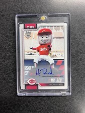 Mr. Red Auto 2026 Topps Celebrations Mascots M-7 Autograph /99 Cincinnati Reds