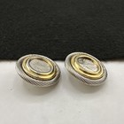 Vintage Mexican 10 Centavos Coin Earrings Gold Plated And Silver Plated Clip On — photo 7