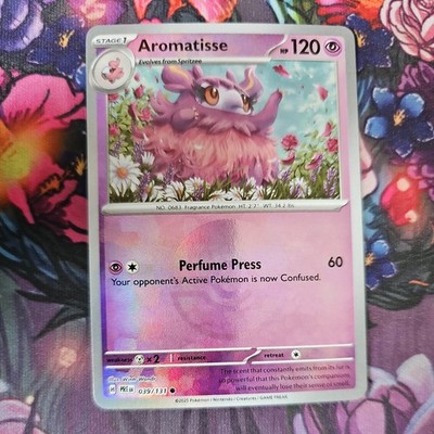 Aromatisse Poke Ball Pattern Pokemon TCG Prismatic Evolutions 039/131
