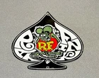 VINTAGE 13” RAT FINK SPADE PORCELAIN SIGN CAR GAS OIL TRUCK MOTORCYCLE