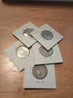 (5) 1940's Washington Quarters 90% Silver Content Circulated