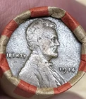 LINCOLN WHEAT CENT ROll 1909-1958 With 1914 Wheat Ender (310)