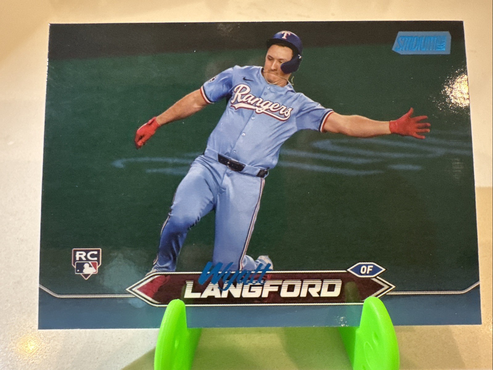 2024 Topps Stadium Club - Wyatt Langford #30 Blue Foil /50 (RC)