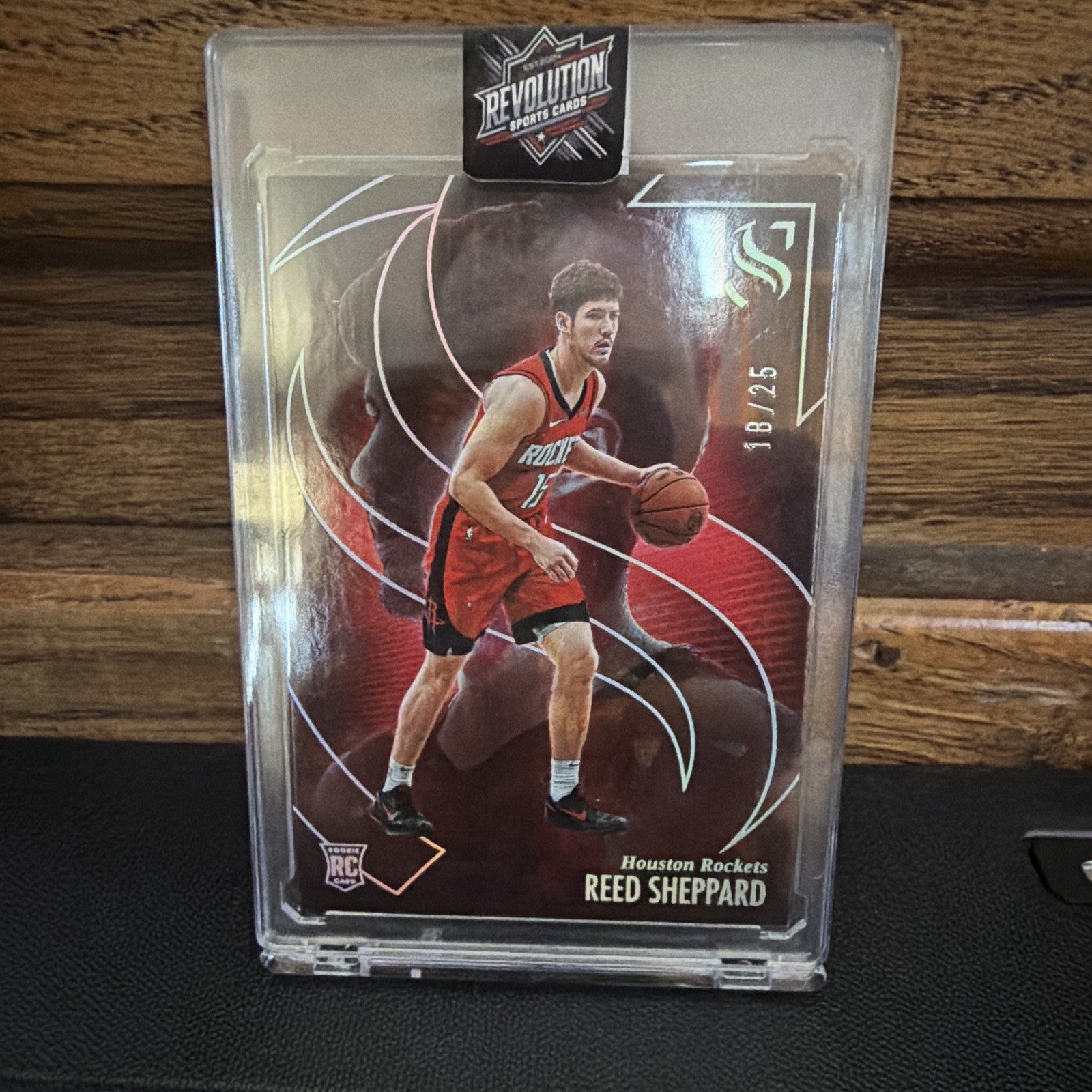 Panini 2024-25 Silhouette Reed Sheppard Rockets RC Cracked Ice #72 /25