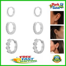 Elegant 14K Gold Plated Tiny Hoop Earrings Set - Dainty Hypoallergenic Jewelry