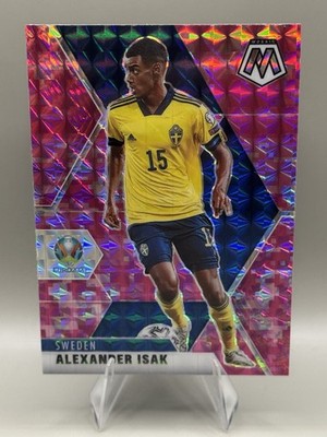 Alexander Isak Sweden 2021 Panini Mosaic Euro 2020 Pink Mosaic Prizm