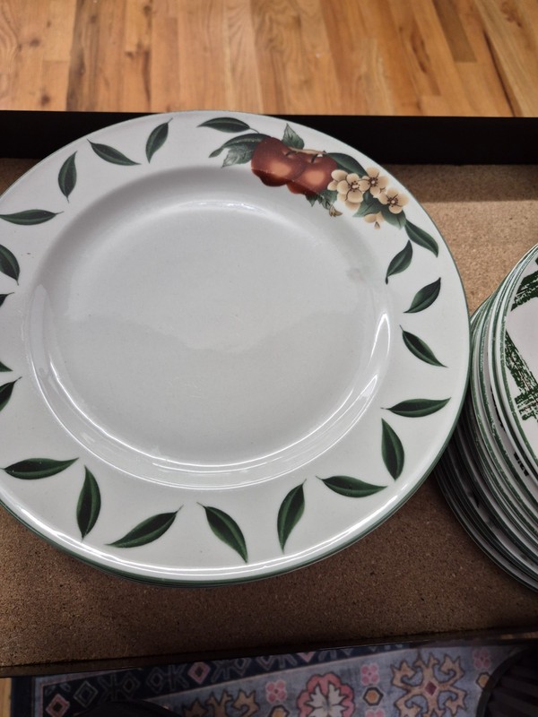 dishes sets dinnerware vintage apple