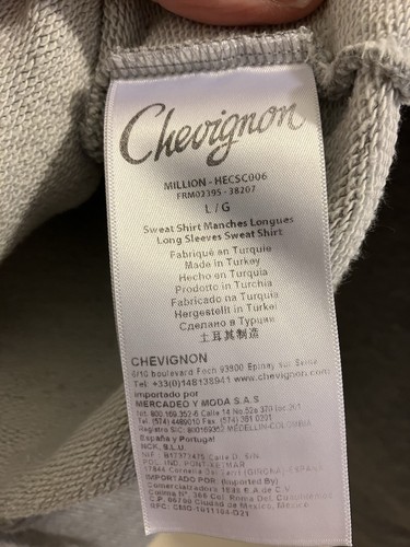 Chevignon swearshirt Men’s Size L Excellent Condition - Picture 3 of 4