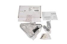 Ginger 6" Corner Shower Basket Hotelier 553G/PC Polished Chrome Silver Metal