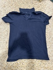 Old Navy Polo Shirt Men's Medium Navy Blue Classic Fit Cotton Collared