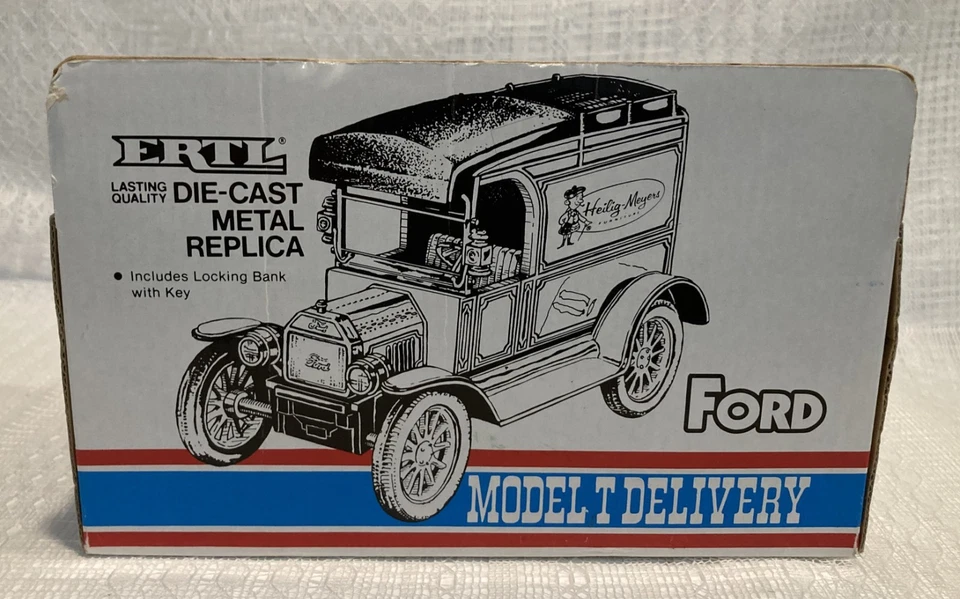 ERTL 1913 Ford Model T Delivery Die-Cast Bank Truck Heilig-Meyers Anniversary - Image 4 of 4