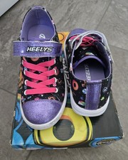 Heelys Snazzy Trainers in box - Junior Size 12 Purple/ Black girls inline skates