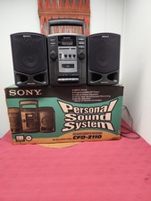 Sony Boombox CFD-Z110 CD,Cassette, AM/FM Detachable Speakers Original Box READ