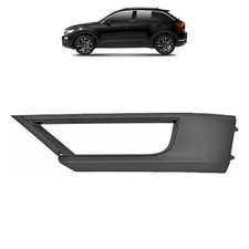 Gitter Blende Stoßstange für VW T-Roc vorne links schwarz m. Nebelscheinwerfer
