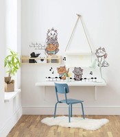 Disney Katzen Groß Wand Sticker Aufkleber Set Kinderzimmer 50X70 CM