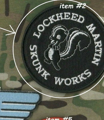 LOCKHEED-MARTIN SKUNK WORKS SR-71 BLACKBIRD SITE-II SKUNK vêlkrö PATCH  #2 only 