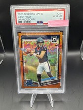 2023 Panini Donruss Optic - C.J. Stroud #244 Orange Scope Prizm /79 PSA 10