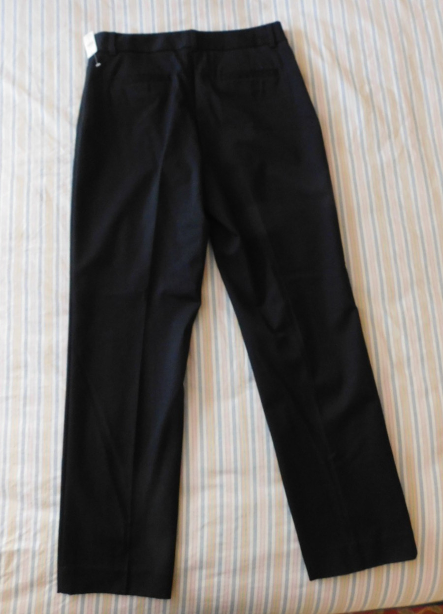 NWT Talbots Trousers Size 10 Curvy Black Straight Leg Career Dress Pants thumbnail 7