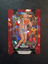 2024-25 Panini Prizm Draft Picks - All-American Jacy Sheldon #16 Red Ice OSU