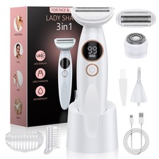3 in 1 Bikini Trimmer for Women, Electric Razors for Women with Display, Pain...