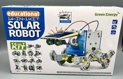 Green Energy STEM 14-in-1 Educational Solar Robot Kit 14 Different Solar Robots