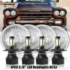 Dot For Chevy 3100 Truck 1958 1959 4pcs 5.75 Round Led Headlights Hi-lo Beam Dot For Chevy 3100 Truck 1958 1959 4pcs 5.75 Round Led Headlights Hi-lo Beam
