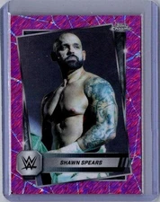 2025 Topps Chrome WWE #30 Shawn Spears Pink Shimmer Refractor