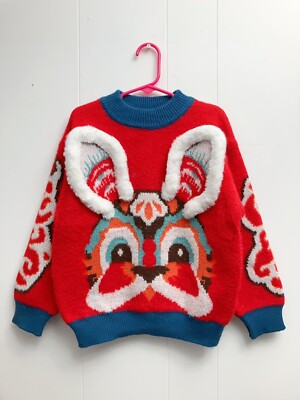 Autumn Winter Girls Cartoon Knitted Sweaters