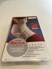 Swede-O Ankle Lok Support Brace W/Exclusive Lacing System~Size Large White