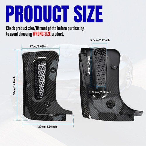 CARBON FIBRE Front Rear Splash Guards Mud Flaps For Corvette C8 Z06 E-Ray 23-25 - Picture 4 of 18
