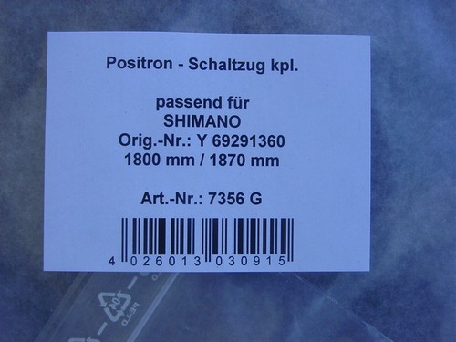 Positron PPS Shift Cable for Shimano with Accessories New 1450 mm to 1800 mm - Picture 5 of 6