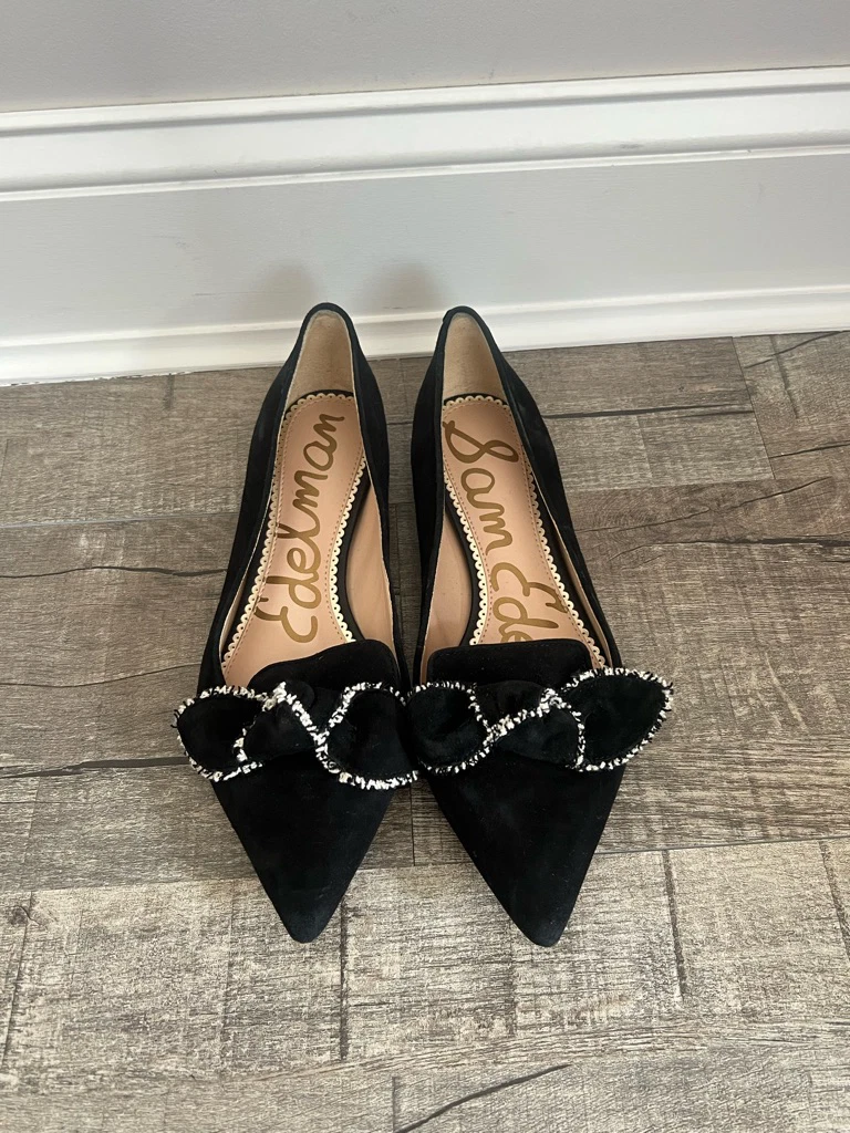 Sam Edelman suede bow loafers size 8.5