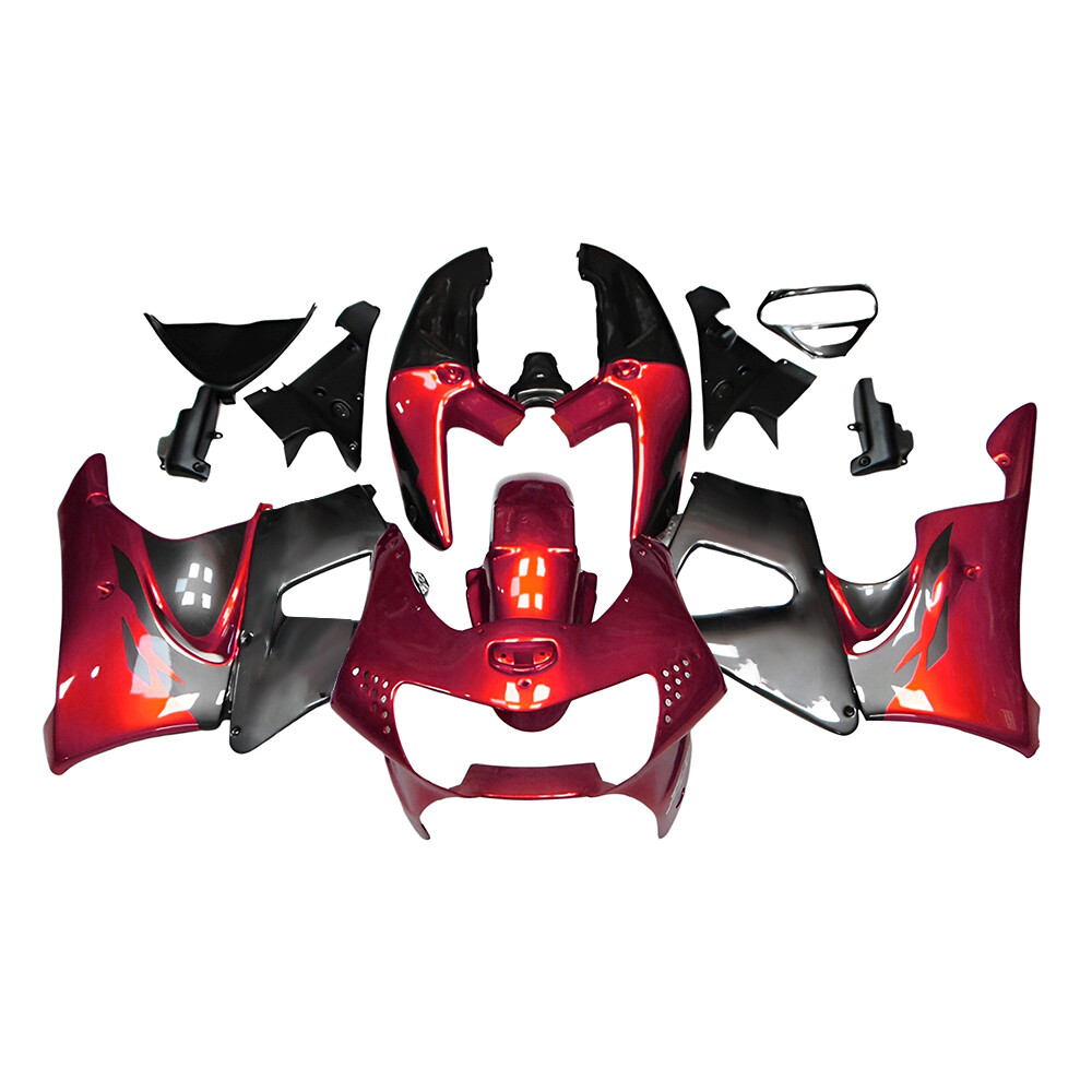 アンバーさん Candy Red ABS Bodywork Fairings Set For 1998 1999 Honda CBR900RR