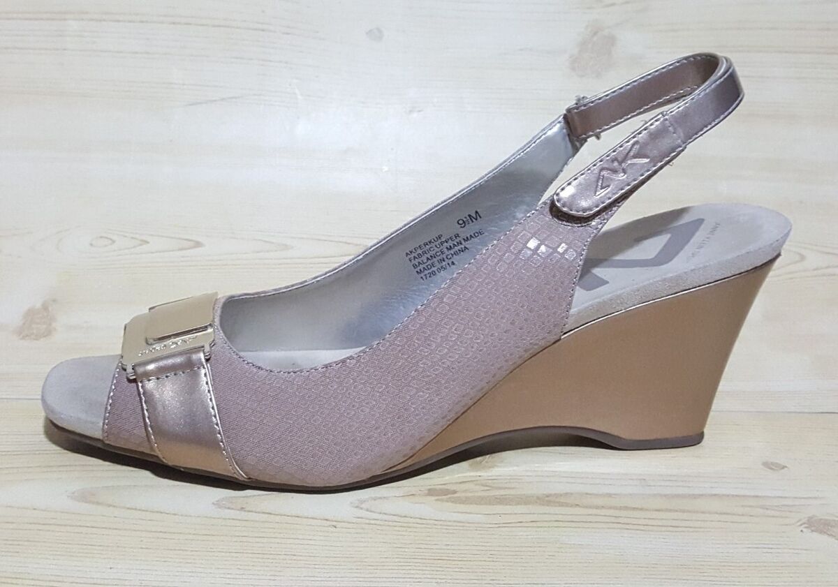 Anne klein sport hotsell peep toe wedge