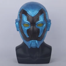 Cosplay Movie Blue Beetle Mask Halloween Superhero Helmet Masquerade Face Props
