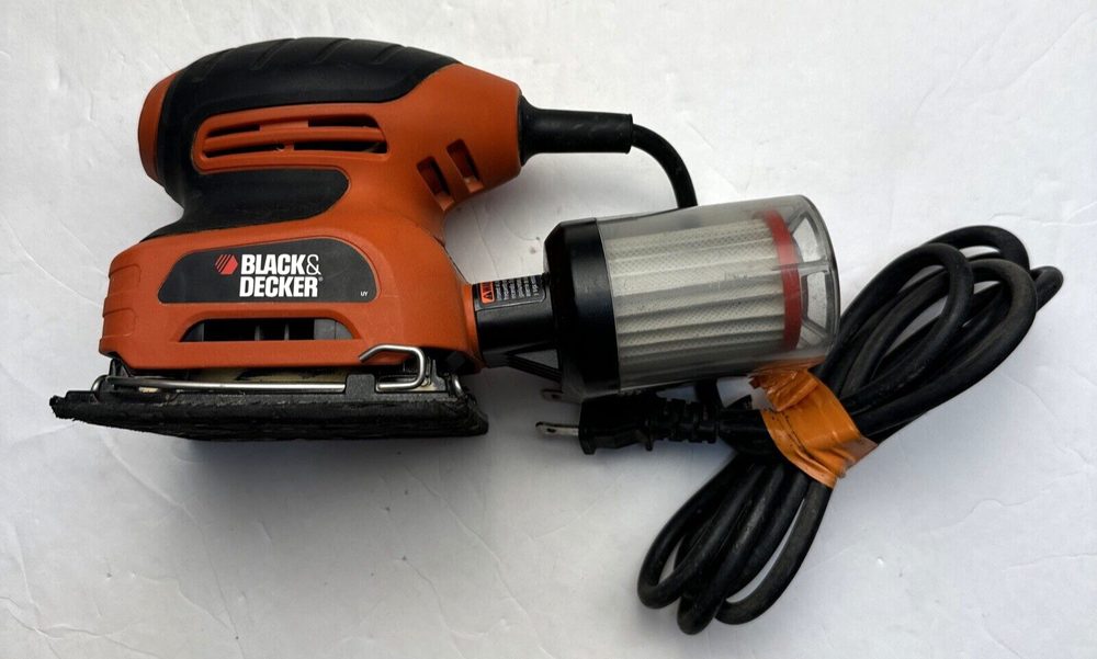 BLACK & DECKER QS900 1/4 Sheet Sander & Filter Dust Collector Electric Corded