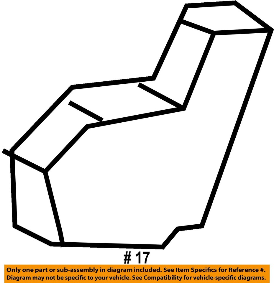 HONDA OEM 07-09 RDX Seats Tracks Rear Seat Components-Pivot Cover ...