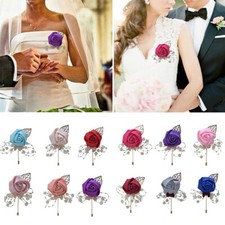 Flower Brooch Wedding Brooch Corsage Brooch Business FestivalParty Supplies Bow  