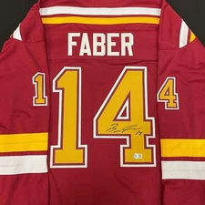 Brock Faber Autographed College-Style Jersey Minnesota Gophers Wild Beckett Auto