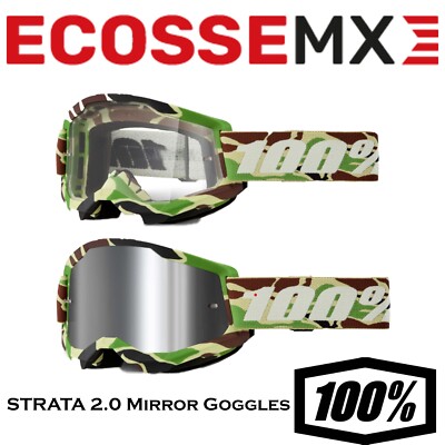 100 % STRATA 2.0 Tarnbrille Offroad Motocross Brille MTB Quad 100 Prozent