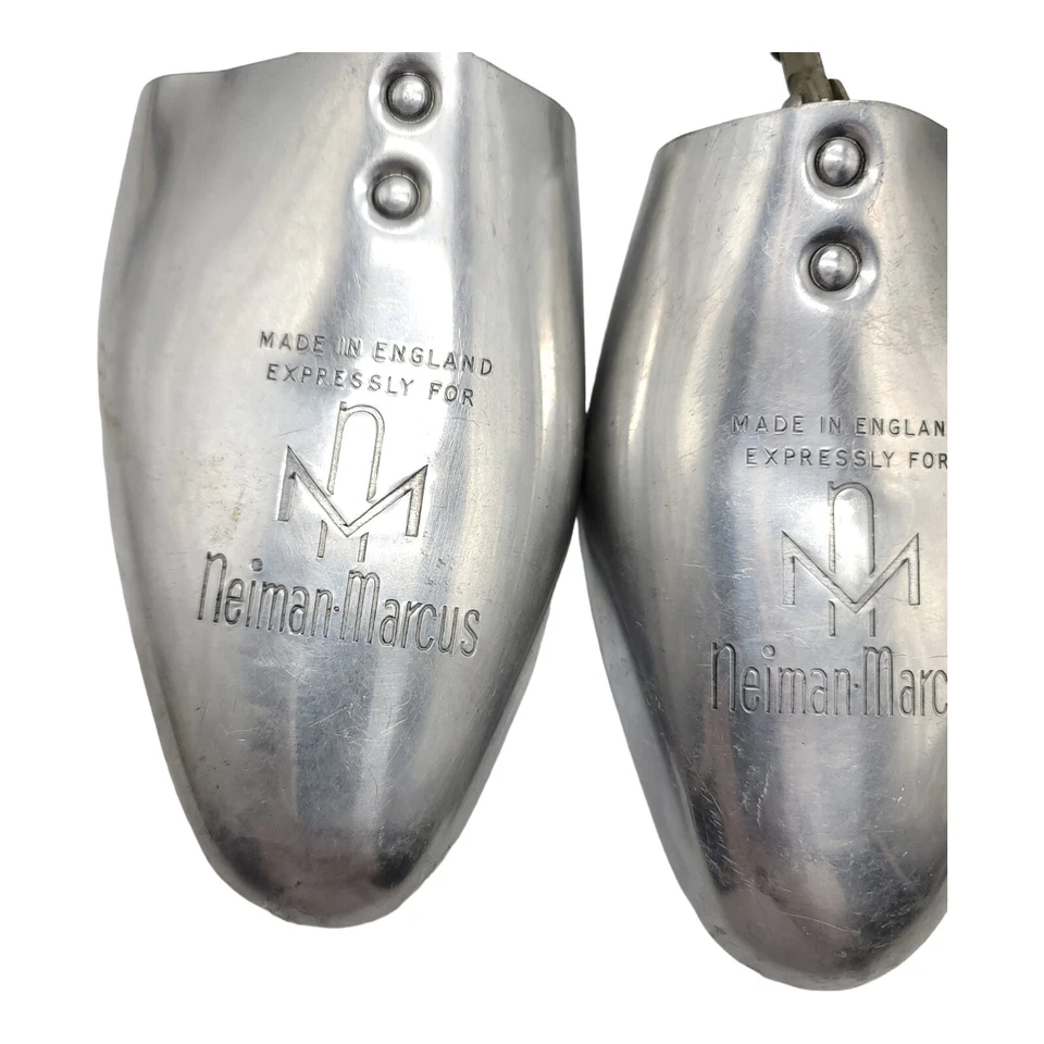Zapatos de aluminio Neiman Marcus vintage años 30 hechos en Inglaterra para árboles talla 10/11 Foto 2 de 4