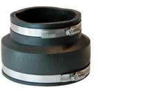 NEW FERNCO P1056-54 5" X 4" PVC RUBBER BLACK FLEXIBLE PIPE COUPLING
