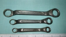 Forged Select Steel 3/8-25/32" 6-12 Point Offset Double Box End Wrench 3-Piece