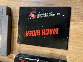 Mach Rider Nintendo NES Boxed Box Sticker Seal CIB Complete