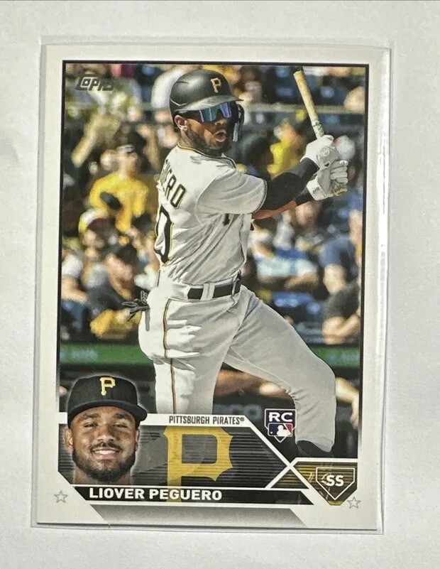2023 Topps Series 1 Liover Peguero Rookie Card #238 Pittsburgh Pirates MLB