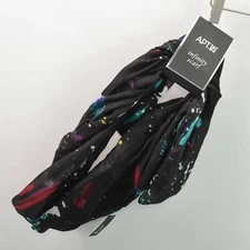 APT 9 Infinity Scarf New Black Bright Polyester One Size