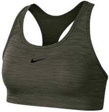 Nike Women's Swoosh Medium-Support Padded Sports Bra Green Sz Small BV3636 NEW 